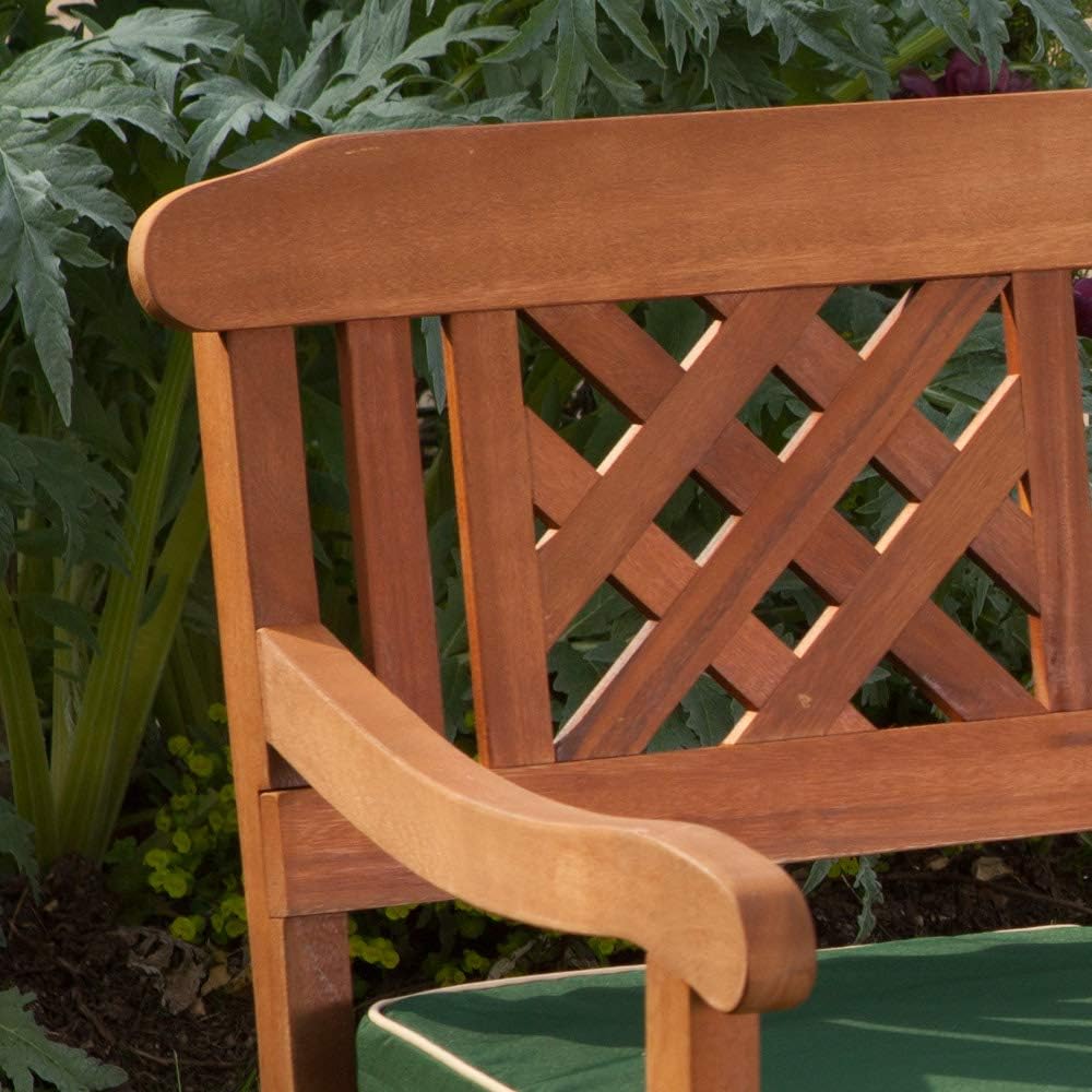 Super Saturday Robert Dyas 3 Seater Wooden Garden Fence Bench FSC Approved Outdoor Furniture