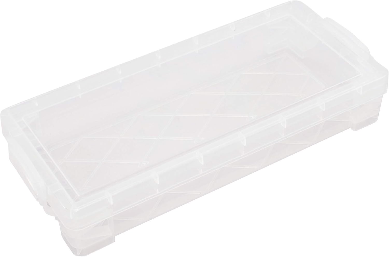 Super Stacker Pencil Box, 8.25 x 1.5 x 4 Inches, Clear, 1 Box (40309) : School Supply Boxes : Office Products
