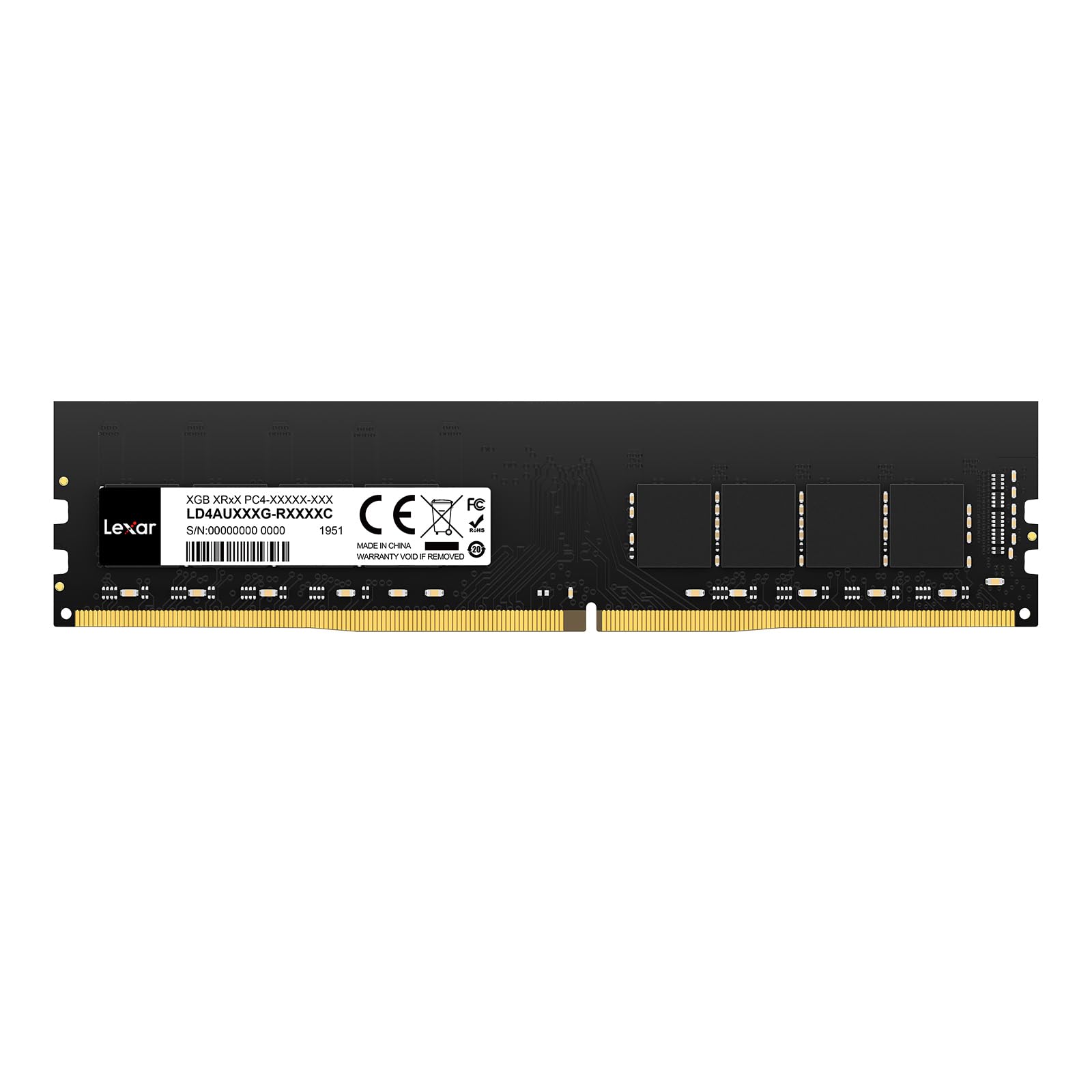 Lexar UDIMM 8GB DDR4 RAM 3200 MHz, 288-Pin DDR4 U-DIMM Desktop Memory, High-Performance Computer Memory, PC RAM Module Upgrade