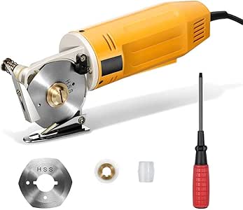 4YANG Tijeras de tela eléctrica mejoradas, cortadora de tela Mini