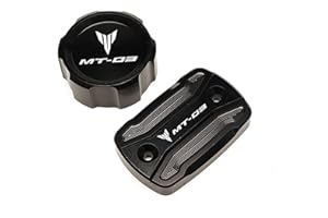 MOWOK Motorcycle Front Rear Brake Fluid Cylinder Master Reservoir Cover Fits For Yamaha MT03 MT-03 2015-2020 2021 2022 2023 2024 2025 Accessories