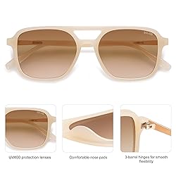 SOJOS Retro Aviator Sunglasses for Women Men,Trendy