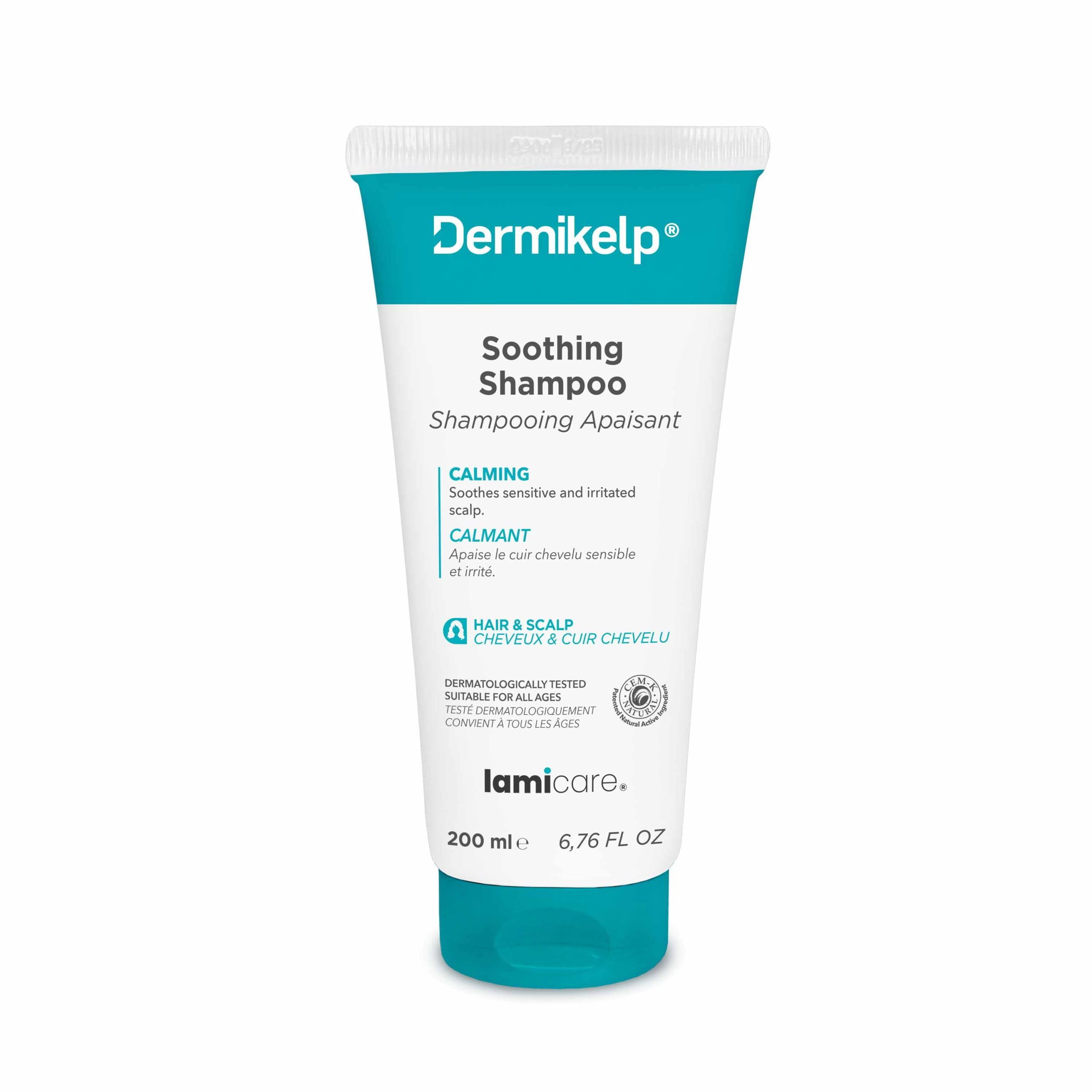 Dermikelp® Soothing Shampoo for Dry, Itchy Scalps – Gentle Care for Dandruff and Sensitivity, Coal Tar-Free, Paraben-Free, 135mg Sea Kelp Extract