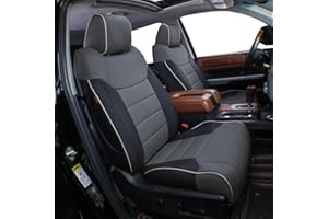 EKR Custom Fit Tundra Seat Covers 2014 2015 2016 2017 2018 2019 2020 2021 for Toyota Tundra DoubleCab SR,SR5 Car Seat Cover -