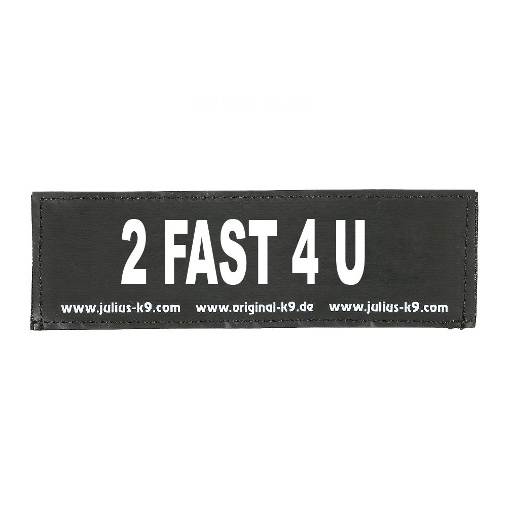Interchangeable Patches, 1 Pair, 2 FAST 4 U, Size: Small, Black