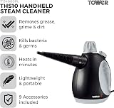 Tower T134000PL THS10 Corded Handheld Steam Cleaner 1050W Platinum view 2