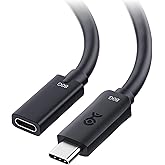 Cable Matters 80Gbps USB4 Extension Cable - 3.3ft, Supports [8K@120Hz / 4K@480Hz Video, 240W Charging, 80Gbps Data Transfer], USB C Extension Cable, USB-C Extender, USB4 / Thunderbolt 5/4 Compatible