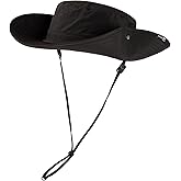 TOP-EX Men's Wide Brim Sun Hat UPF 50+ Waterproof, Packable Breathable Mesh Boonie Bucket Cap for Hiking Fishing Safari
