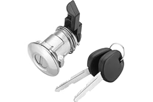 Bularie Fuel Door Lock Cylinder Compatible with Toyota Tacoma 1995-2004 Tundra 2000-2003 - Fuel Filler Lid Cylinder Lock with 2 Keys, Replaces 69058-35140 69058-29016 69058-26030 69058-34020