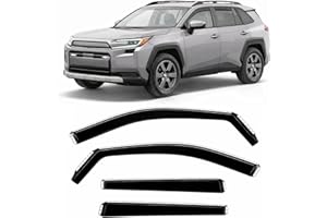 2026 2027 in-Channel Rain Guards Side Window Visor Deflectors for Toyota RAV4 LE XLE Premium SE XSE Limited Woodland, Dependa
