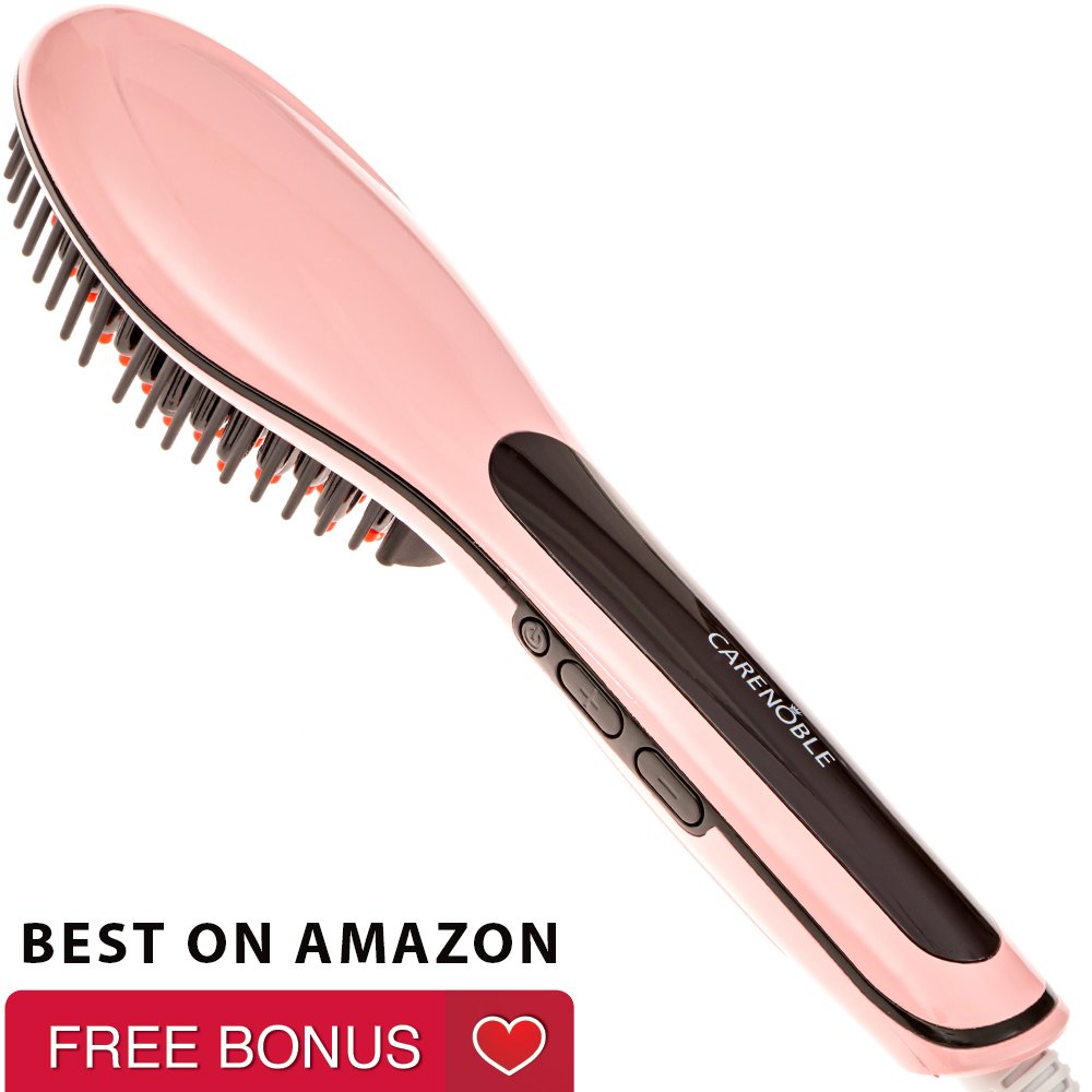 Amazoncom Hair Straightener Brush Professional Electric Iron