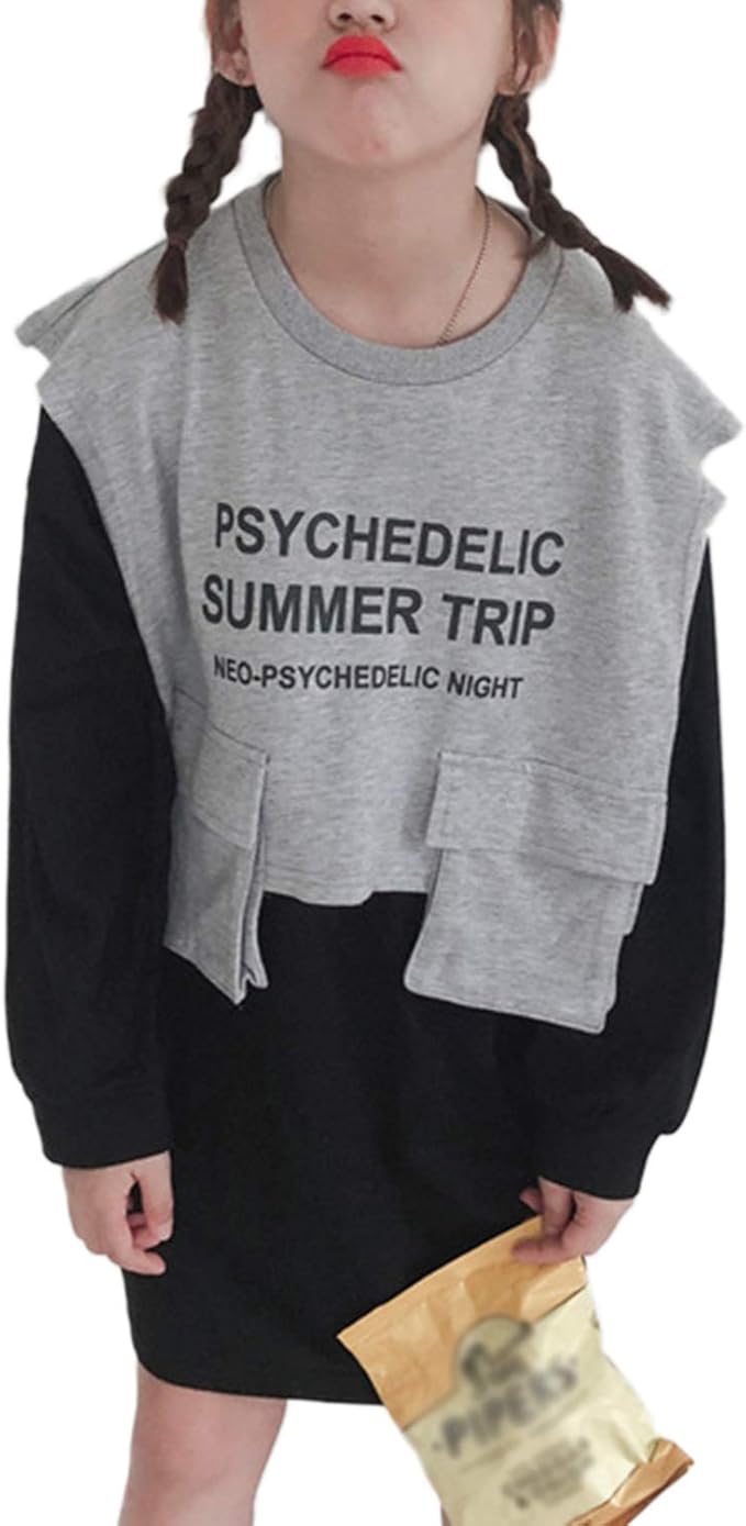 ルル フェルテ 子供服 女の子 ワンピース 長袖 ひざ丈 切り替え 秋 冬 シンプル 130 150 ガールズ ワンピース チュニック 通販 Amazon