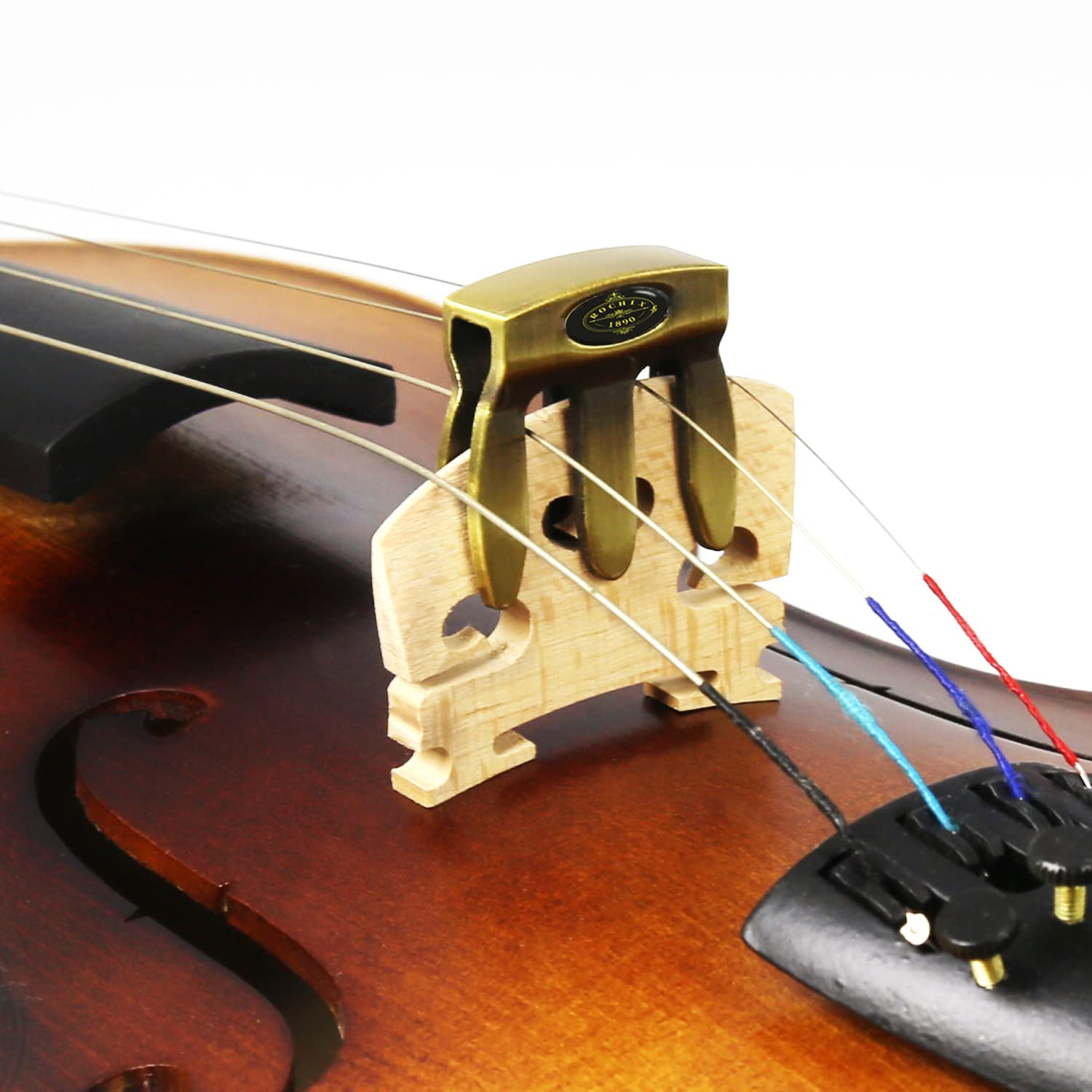 Violin mute viola practice bronze mute violin silencer 3 claw violin practice mute durable violin parts and accessories ...