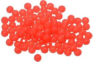 YELARXI Fishing Beads Glow Soft Plastic Fishing Bait Eggs Lure Rigs Accessories, for Saltwater Freshwater