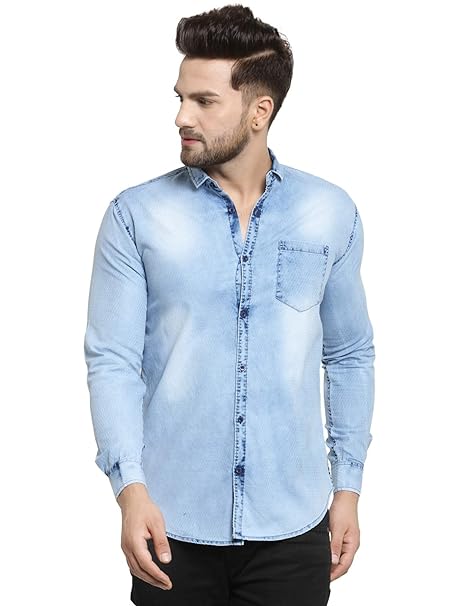 blue jeans colour shirt