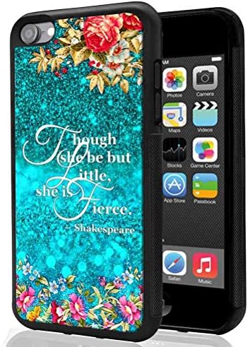 iPod Touch 6 Glitter Case,iPod Touch 5 Glitter Case, SuperbBeast Though she be but little, She is fierce TPU Bumper Case for Apple iPod touch 5 6th Generation