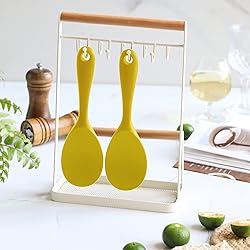 Silicone Rice Paddle Spoon Set of 2,Non Stick Heat
