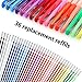 JPSOR Colored Bulk Gel Pens Set, 36Pcs Metallic Pens, Glitter Pens, Neon Pens, Pastel Pens, Gel Ink Pens with Replacement Refills for Adult Coloring Kids Doodling Drawing