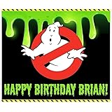 Ghostbusters Birthday Banner Personalized Party Decoration Backdrop