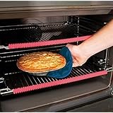 Oven Rack Guard Silicone, (2 Pack), Oven Guard Liner, Height Resistant for Burn Protection, Pink