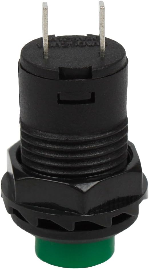 Small Pressable Button Larcele 20 x 12 mm Plastic DIY Momentary Push Button Metal Mini Press ...