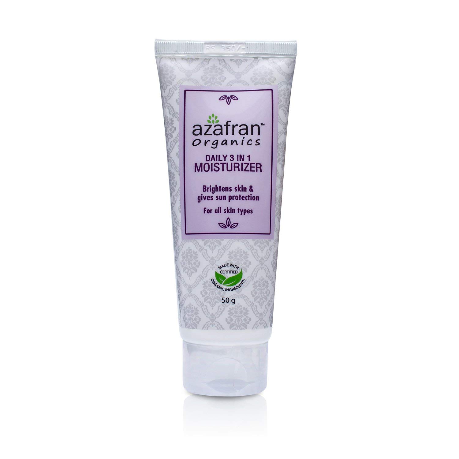Azafran Organics Daily 3-In-1 Moisturizer Lightweight Face Cream Reduce Dark Spot Anti-Wrinkle - 50 g