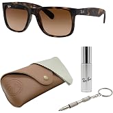 Ray-Ban RB4165 JUSTIN CLASSIC Square Sunglasses with Official Kit