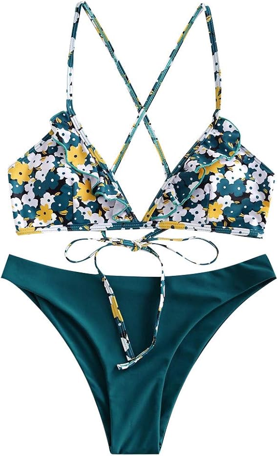 VEFSU Vintage Ruffle Sexy Bikini for Women