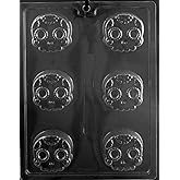 Grandmama's Goodies H177 Day of the Dead Decorative Skull Halloween Cookie Chocolate Candy Soap Mold with Exclusive Molding Instructions
