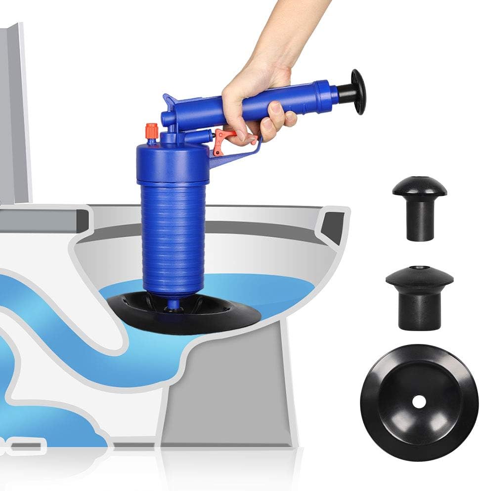 Drain Blaster, Air Powered Drain Clog Remover, High Pressure Plunger