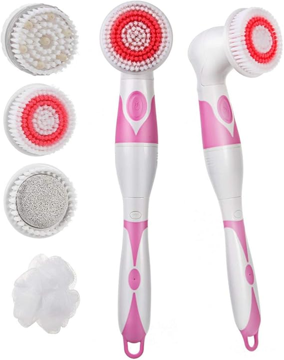 Spa Bath Brush Multifunctional Electric Long Handle Massage Back Bath