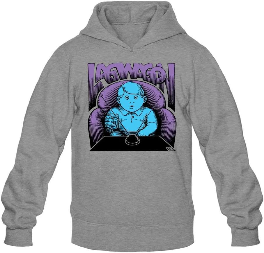 Nesoul Men's Lagwagon Band Hooded Sweatshirt Dark Grey XXL