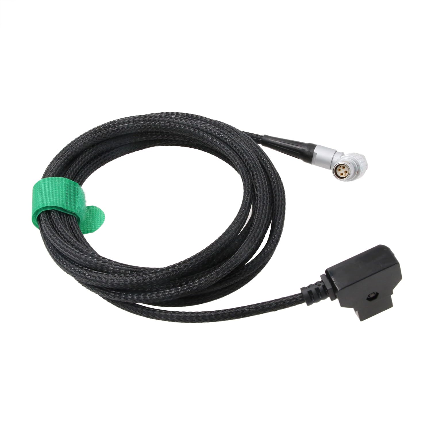 4.9ft D-tap Right Angle Female 6 Pin Braided Power Cable for RED Epic Dragon DSMC2 Camera