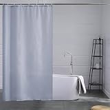 Furlinic Shower Curtain 120x180 Gray Blue Mildew Resistant Polyester