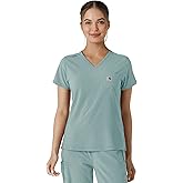 Carhartt Force Cross-Flex Women's Tuck-in Scrub Top - Summer Blue, 3X