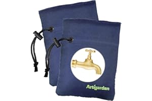 Artigarden Upgraded Outdoor Faucet Cover for Winter Freeze Protection - Outside Water Hose Bib Insulated Sock for Cold Weather, Blue, Pack of 2