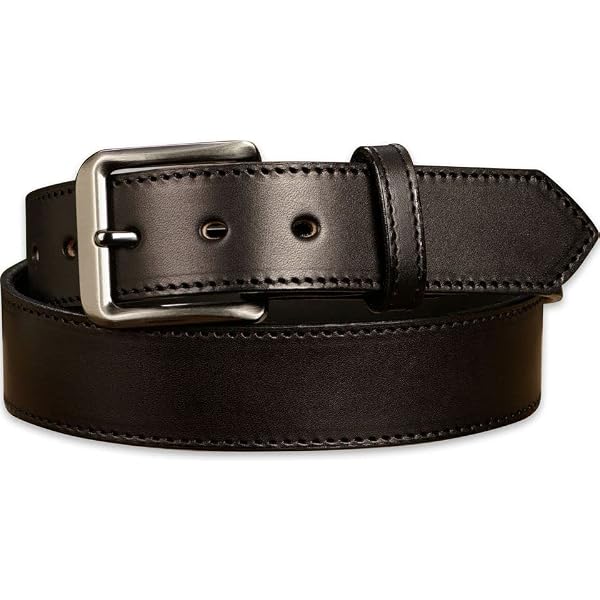 Men's Leather Kilt Belt - Genuine Leather, Hook & Loop Fastening, Scottish Made, Waist 28-40 Inch