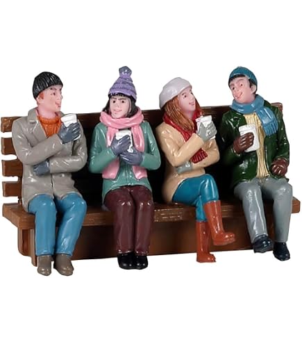 Lemax Sharp-Dressed Snowman - Lot De 2 Bonshommes De Neige Élégants Pour Village De Noël