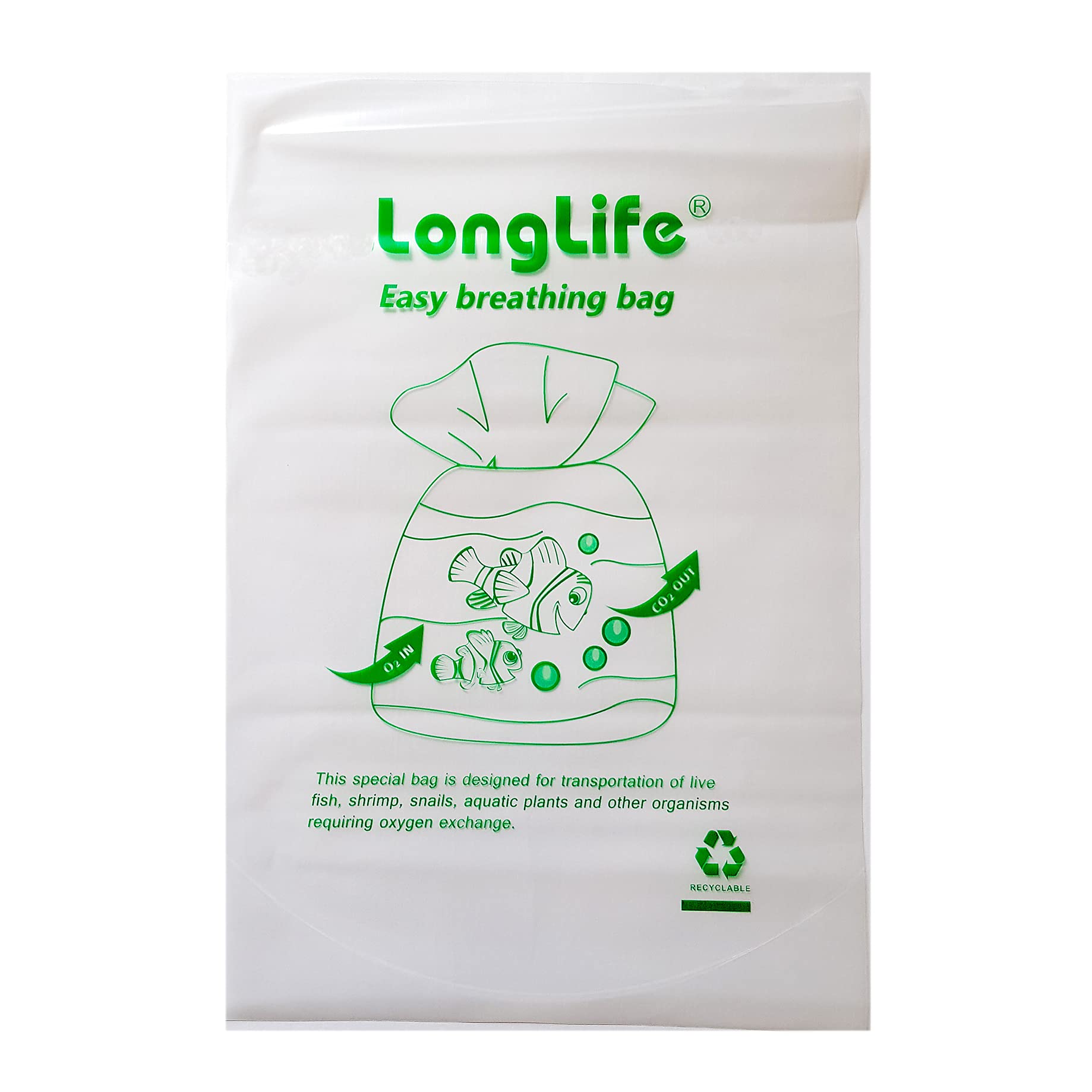 10x Breathing Bags (Curved or Straight Seal) Aquarium Transport Fish Shrimp LongLife Breather UK (10 Bags, 150mm x 250mm, Curved Seal) โ image 1