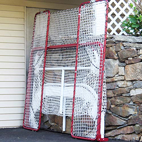 EZGoal 4' x 6' Hockey Folding Steel 2" Goal with 10' x 6' Backstop, 4