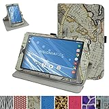 Insignia NS-P08A7100 Rotating Case,Mama Mouth 360 Degree Rotary Stand With Cute Lovely Pattern Cover For 8