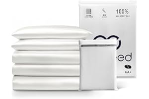 PROMEED 100% Mulberry Silk White Duvet Cover Queen Size, Real Grade 6A+ 23 Momme Silk Quilt/Comforter Cover with Zipper and Coner Tie (White, Queen)