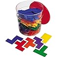 Learning Resources Rainbow Premier Pentominoes - 72 Pieces, Ages 6+ Early Geometry Skills & Concepts, Classroom and Homeschool Supplies