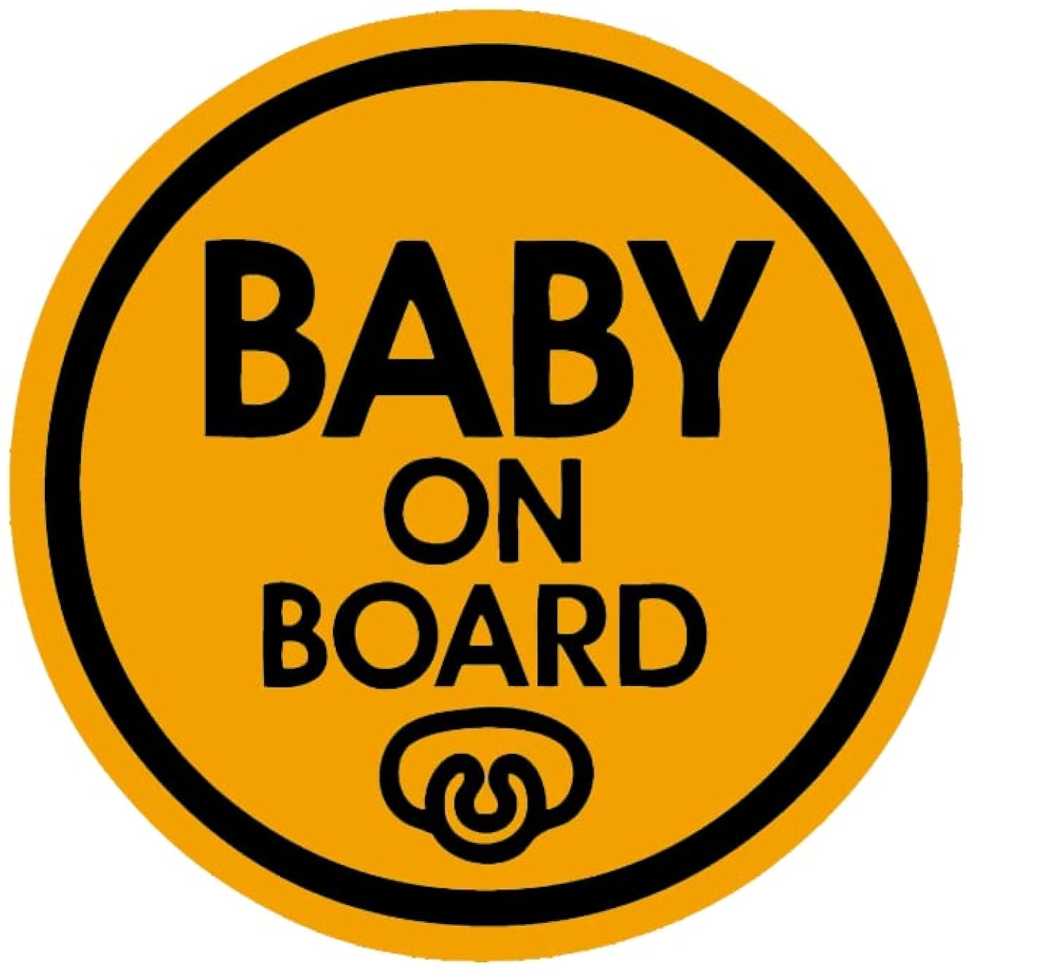 TOTOMO Baby on Board Magnet - Safety Caution Decal Sign Magnets for Cars Bumpers - Baby Pacifier ALI-025