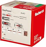 fischer DuoPower 8x40 Wall Plug Red Grey 8 mm view 3