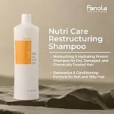 Fanola Nutri Care Restructuring Shampoo 1000ml Damaged Hair Repair view 7