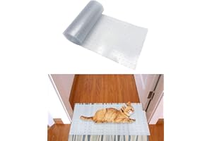 VCEPJH 5.2FT Cat Carpet Protector for Pets Heavy Duty DIY Plastic Rug Protector Carpets Scratch Stopper Stop Cats from Scratching Rugs at Doorway Non-Slip and Easy to Cut