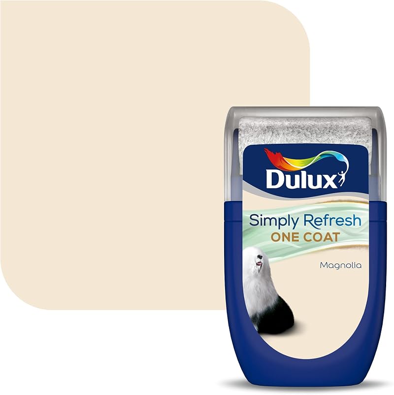 Dulux Simply Refresh Magnolia Tester Paint 30ml One Coat Water Based Matt