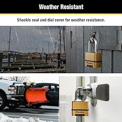 Master Lock Combination Lock, Heavy Duty