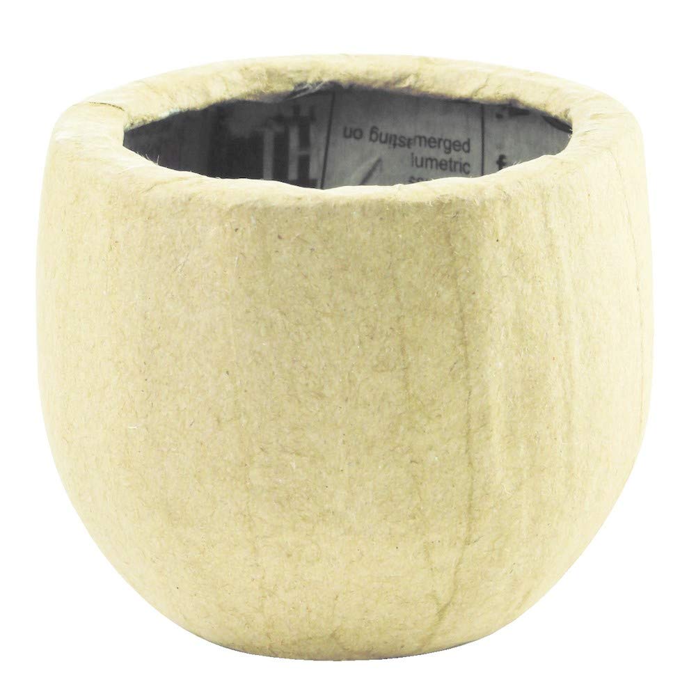 Décopatch - Ref HD042O - Round Planter - Papier Maché Object to Decorate - 8 x 8 x 6cm - Decorate with Décopatch Papers & PaperPatch Glue, Glitter, Paints